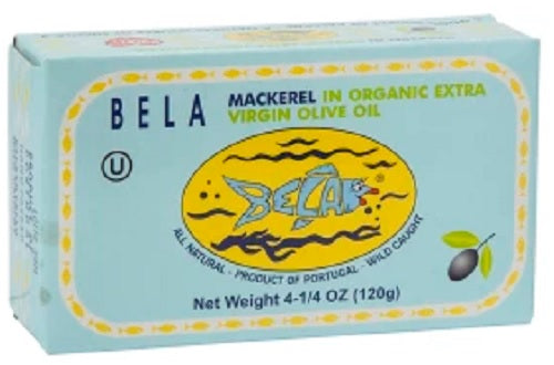 BELA: Mackerel Olive Oil, 4.25 oz - Vending Business Solutions