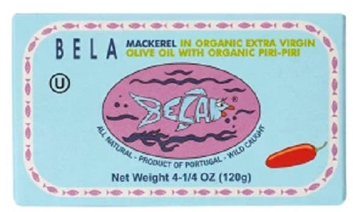 BELA: Mackerel Piri Piri, 4.25 oz - Vending Business Solutions