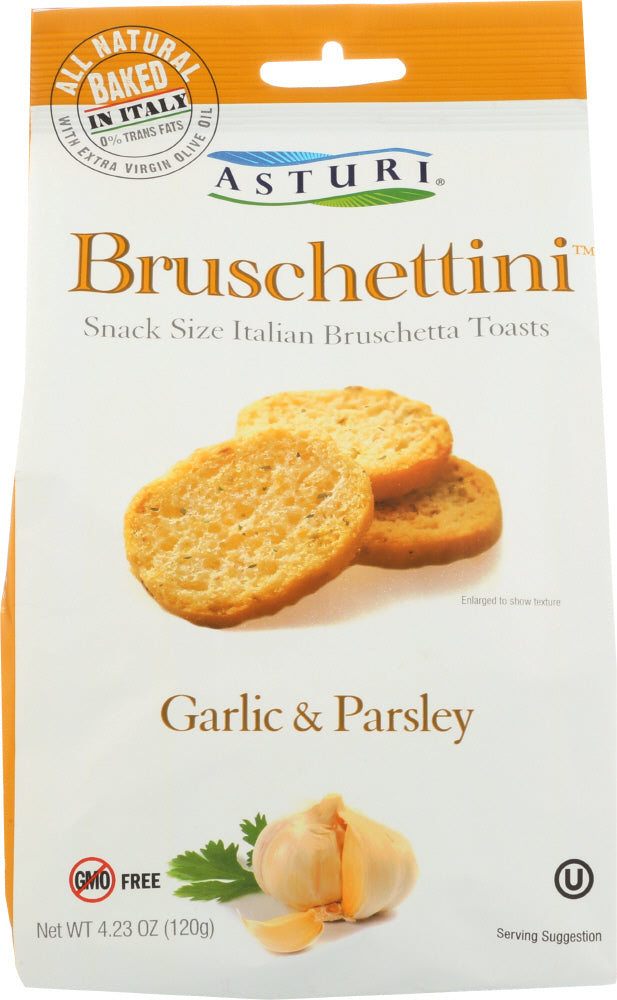 ASTURI: Bruschettini Garlic & Parsley, 4.23 oz - Vending Business Solutions