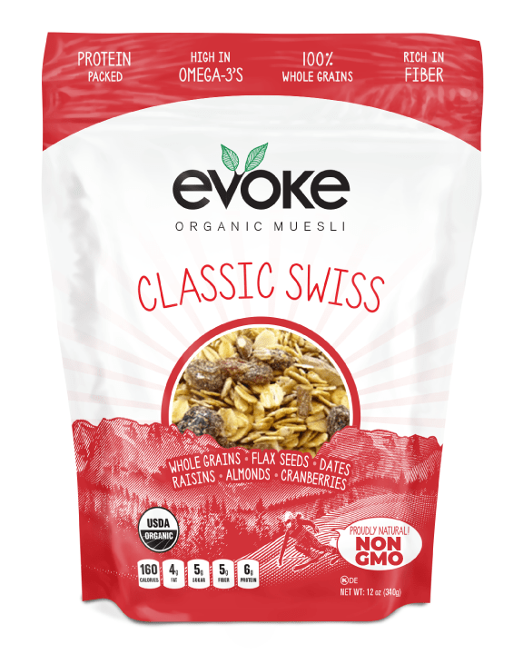 EVOKE HEALTHY FOODS: Classic Swiss Organic Muesli, 12 oz - Vending Business Solutions