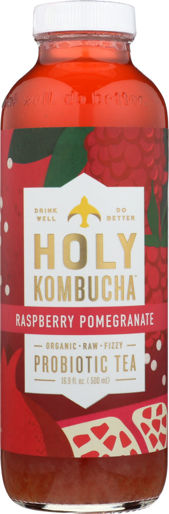 HOLY KOMBUCHA: Raspberry Pomegranate Probiotic Tea, 16.9 oz - Vending Business Solutions