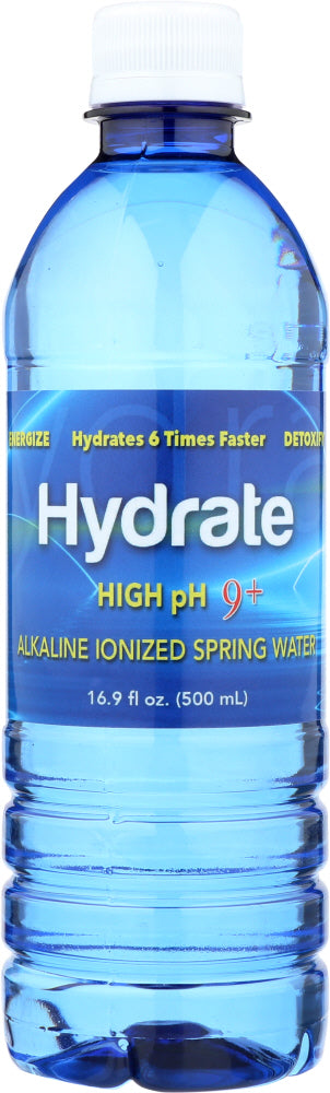 HYDRATE: Water Alkaline Ionized High Ph, 16.9 oz - Vending Business Solutions