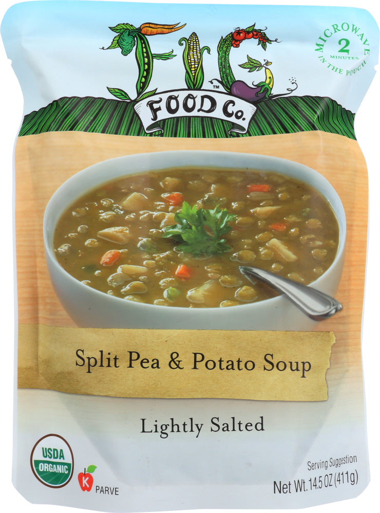 FIG FOOD: Soup Split Pea Potato Organic, 14.5 oz - Vending Business Solutions