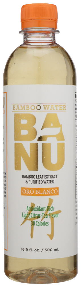 BANU: Bamboo Water Oro Blanco, 16.9 fl oz - Vending Business Solutions