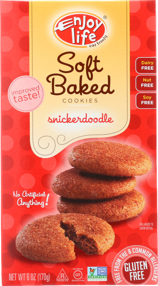 ENJOY LIFE: Soft-Baked Cookies Gluten Free Snickerdoodle, 6 oz - Vending Business Solutions