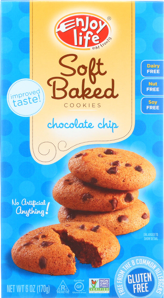 ENJOY LIFE: Soft Baked Cookies Chocolate Chip, 6 oz - Vending Business Solutions
