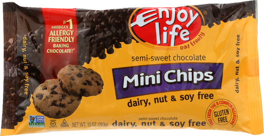 ENJOY LIFE: Semi Sweet Chocolate Mini Chips, 10 oz - Vending Business Solutions