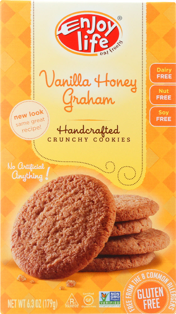 ENJOY LIFE: Handcrafted Crunchy Cookies Vanilla Honey Graham, 6.3 oz - Vending Business Solutions