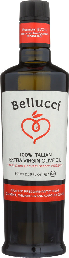 BELLUCCI : 100% Italian Extra Virgin Olive Oil, 16.9 Oz - Vending Business Solutions