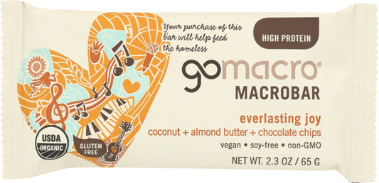 GOMACRO: BAR CHOCOLATE CHIP ALMOND BUTTER (2.300 OZ) - Vending Business Solutions
