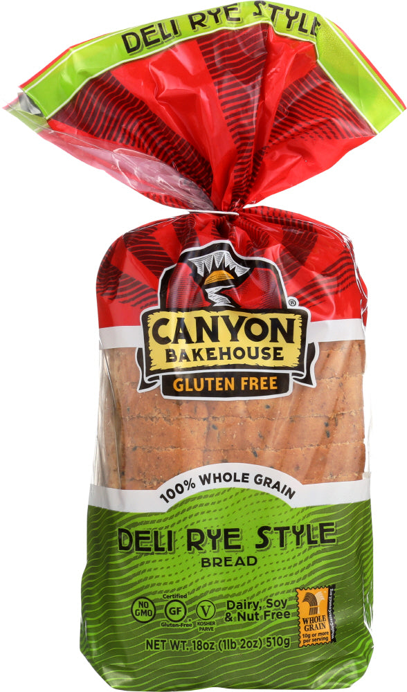 CANYON BAKEHOUSE: Deli Rye Style Bread, 18 oz - Vending Business Solutions