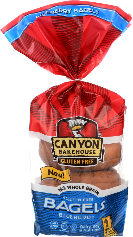 CANYON BAKEHOUSE: Blueberry Bagel 4pc, 14 oz - Vending Business Solutions