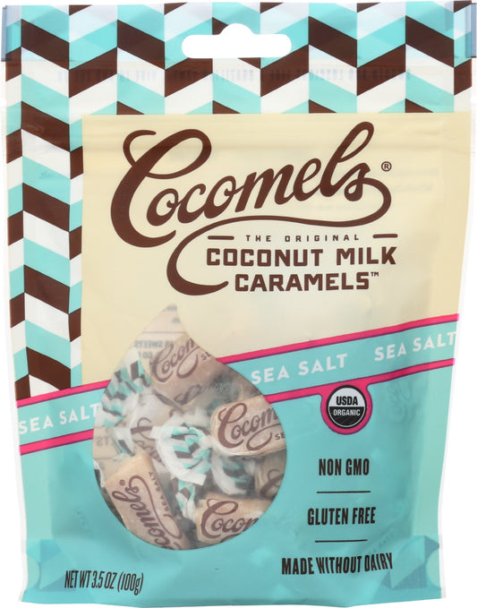 COCOMELS: Cocomels Seasalt Pouch Organic, 3.5 oz - Vending Business Solutions