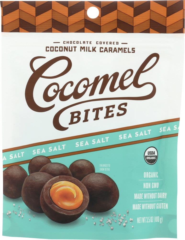 COCOMELS: Cocomels Sea Salt Bites, 3.5 oz - Vending Business Solutions