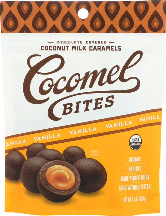COCOMELS: Cocomels Vanilla Bites, 3.5 oz - Vending Business Solutions