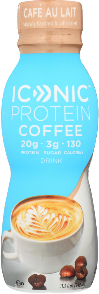 ICONIC: Protein Drink Cafe Au Lait, 11.5 fl oz - Vending Business Solutions