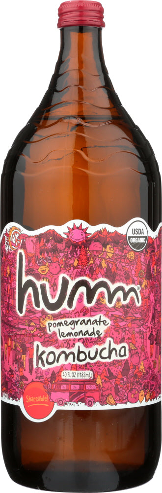 HUMM: Kombucha Pomegranate Lemon, 40 oz - Vending Business Solutions