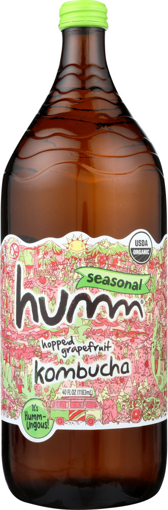 HUMM: Kombucha Grapefruit Seasonal, 40 oz - Vending Business Solutions