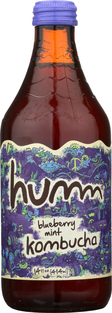 HUMM: Kombucha Blueberry Mint, 14 fo - Vending Business Solutions