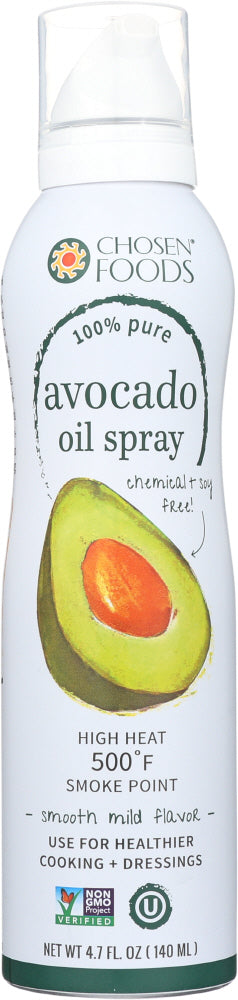 CHOSEN FOODS: 100% Pure Avocado Oil Spray, 140 ml - Vending Business Solutions