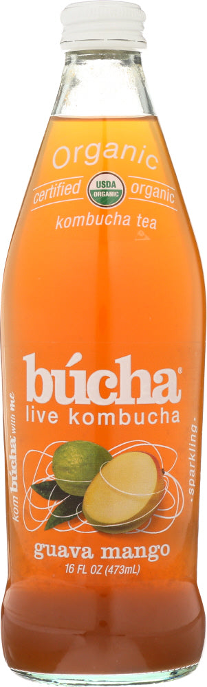 BUCHA LIVE: Kombucha Guava Mango, 16 oz - Vending Business Solutions