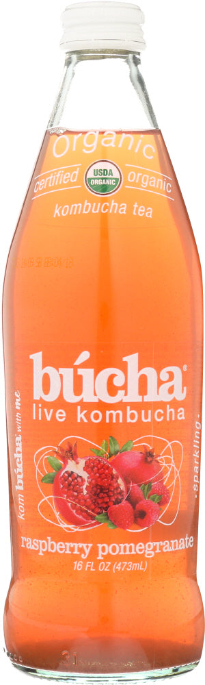 BUCHA LIVE: Kombucha Raspberry Pomegranate, 16 oz - Vending Business Solutions