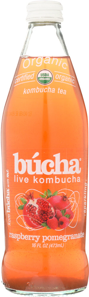 BUCHA LIVE: Kombucha Raspberry Pomegranate, 16 oz - Vending Business Solutions