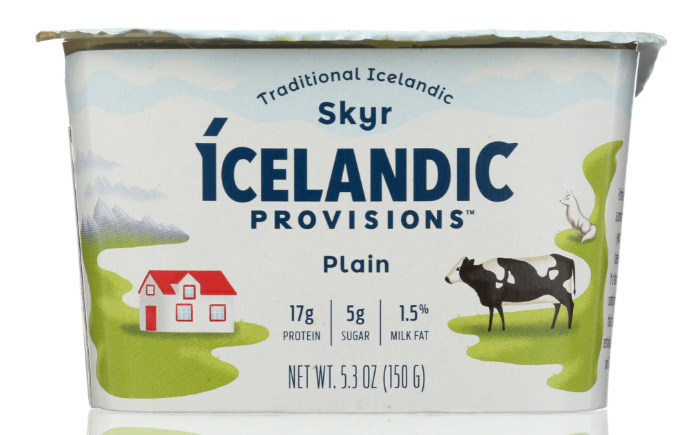 ICELANDIC PROVISIONS: Yogurt Plain Skyr, 5.3 oz - Vending Business Solutions