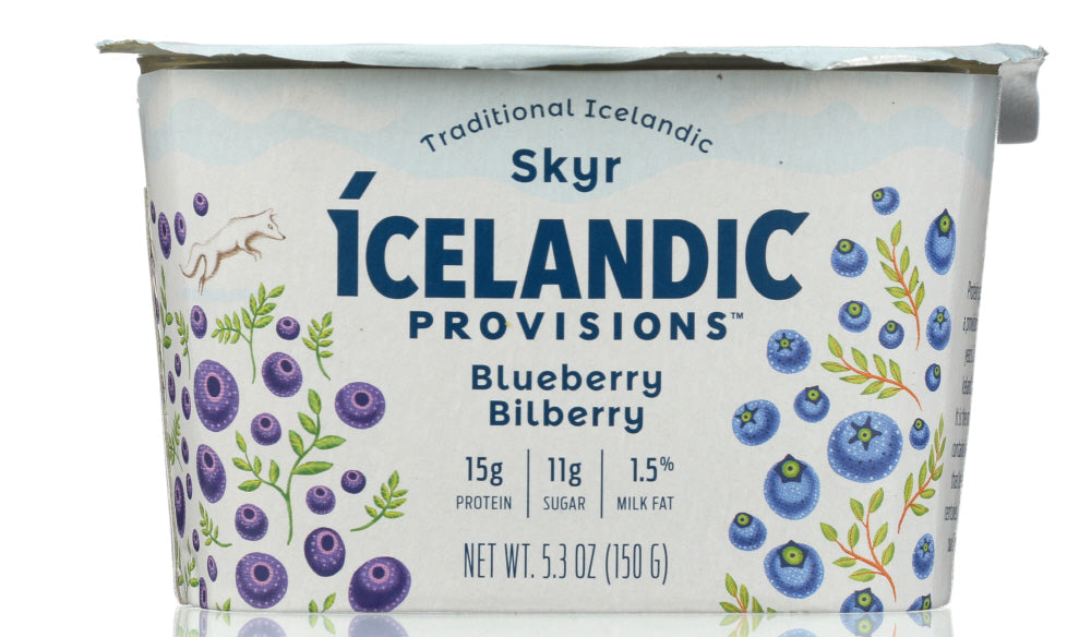 ICELANDIC PROVISIONS: Blueberry Bilberry Skyr Yogurt, 5.3 oz - Vending Business Solutions