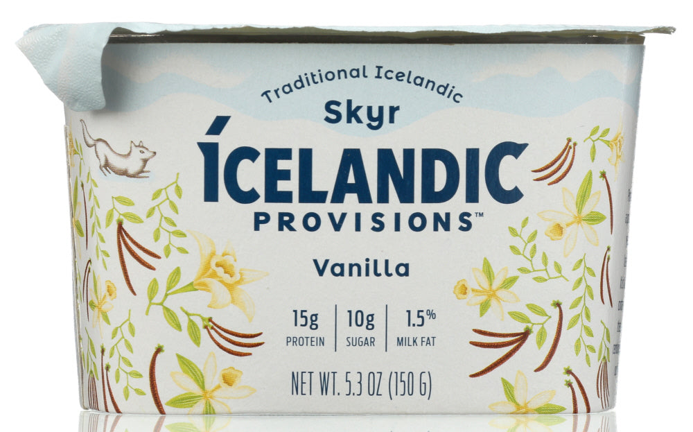 ICELANDIC PROVISIONS: Yogurt Vanilla Skyr, 5.3 oz - Vending Business Solutions