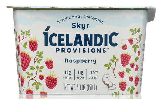 ICELANDIC PROVISIONS: Traditional Skyr Raspberry Yogurt, 5.30 oz - Vending Business Solutions