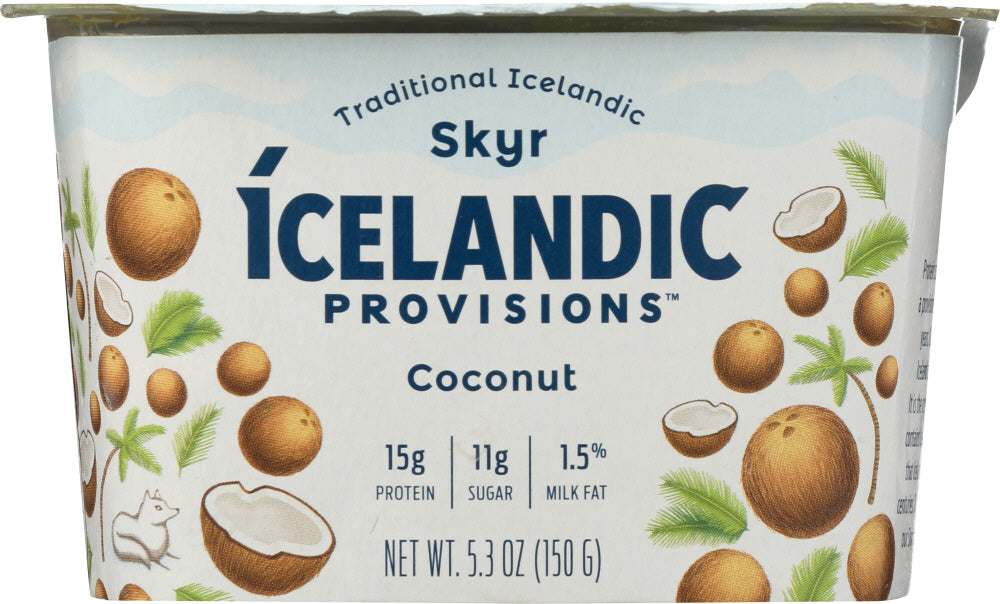 ICELANDIC PROVISIONS: Yogurt Coconut Skyr, 5.3 oz - Vending Business Solutions