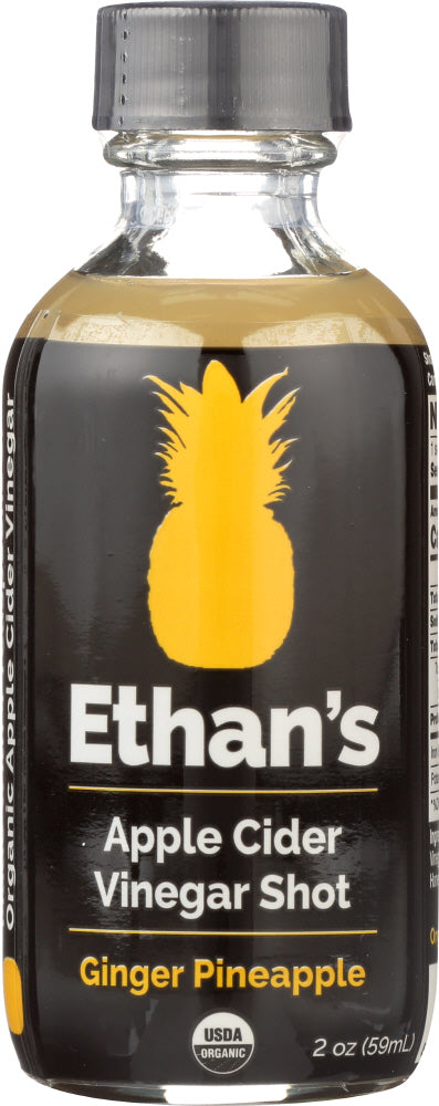 ETHANS: Pineapple Ginger Apple Cider Vinegar Shot, 2 fl oz - Vending Business Solutions