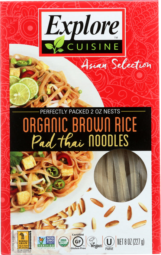 EXPLORE CUISINE: Brown Rice Pad Thai Noodles, 8 oz - Vending Business Solutions