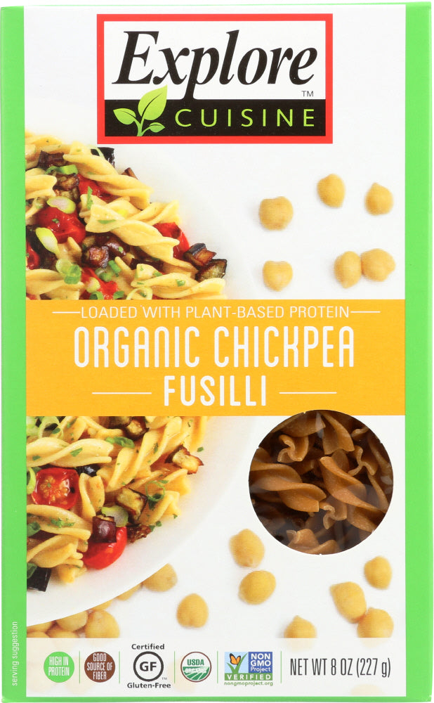 EXPLORE CUISINE: Chickpea Fusilli Pasta, 8 oz - Vending Business Solutions