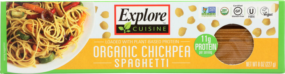 EXPLORE CUISINE: Organic Chickpea Spaghetti, 8 oz - Vending Business Solutions