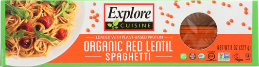 EXPLORE CUISINE: Organic Red Lentil Spaghetti, 8 oz - Vending Business Solutions