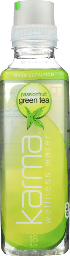 KARMA: Wellness Water Passionfruit Green Tea, 18 oz - Vending Business Solutions