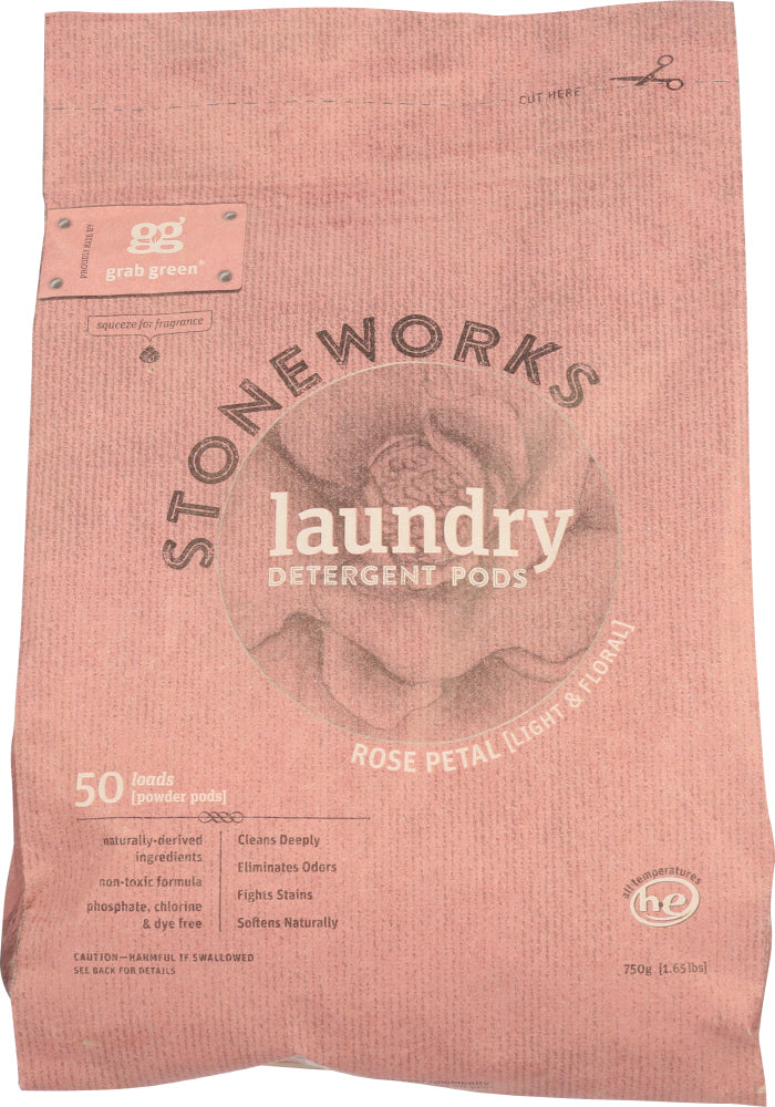 GRABGREEN: Stoneworks Laundry Detergent Rose Petal, 1.65 lb - Vending Business Solutions