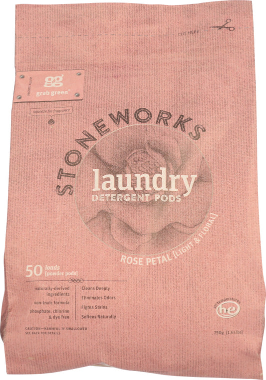 GRABGREEN: Stoneworks Laundry Detergent Rose Petal, 1.65 lb - Vending Business Solutions