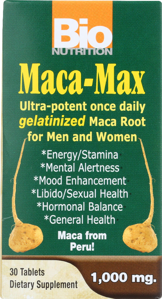 BIO NUTRITION: Maca-Max 1000 mg, 30 tablets - Vending Business Solutions
