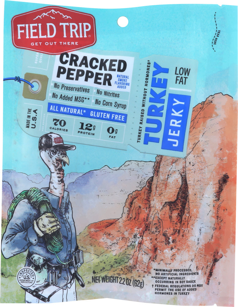 FIELDTRIP: Jerky Turkey Cracked Pepper #7, 2.2 oz - Vending Business Solutions