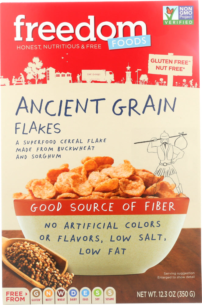 FREEDOM FOODS: Ancient Grain Flakes Cereal, 12.3 oz - Vending Business Solutions