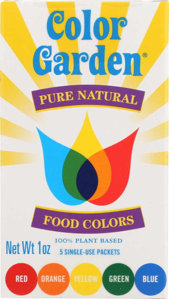 COLOR GARDEN: Natural Food Color Multi 5pc, 1 oz - Vending Business Solutions