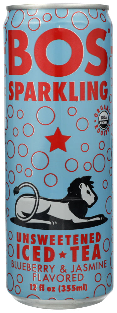 BOS: Tea Sparkling Blueberry Jasmine, 12 oz - Vending Business Solutions