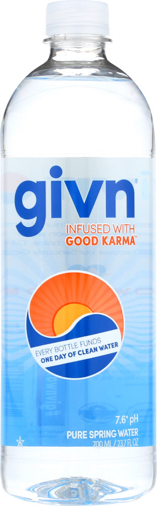 GIVN WATER: Spring Water Good Karma, 23.7 fl oz - Vending Business Solutions