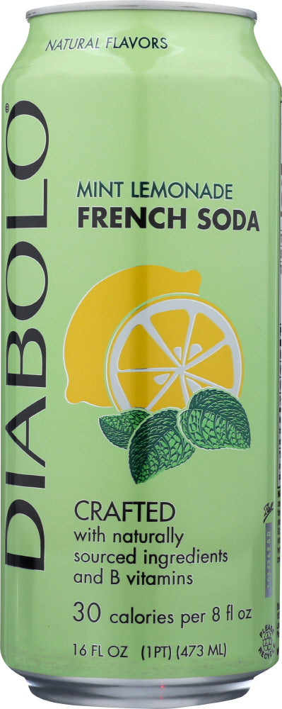 DIABOLO: Mint Lemonade French Soda, 16 oz - Vending Business Solutions