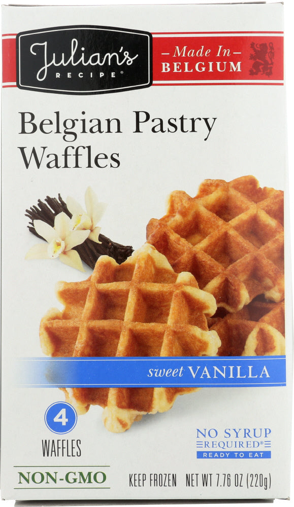 JULIAN'S RECIPE: Sweet Belgian Waffles Vanilla, 7.76 oz - Vending Business Solutions