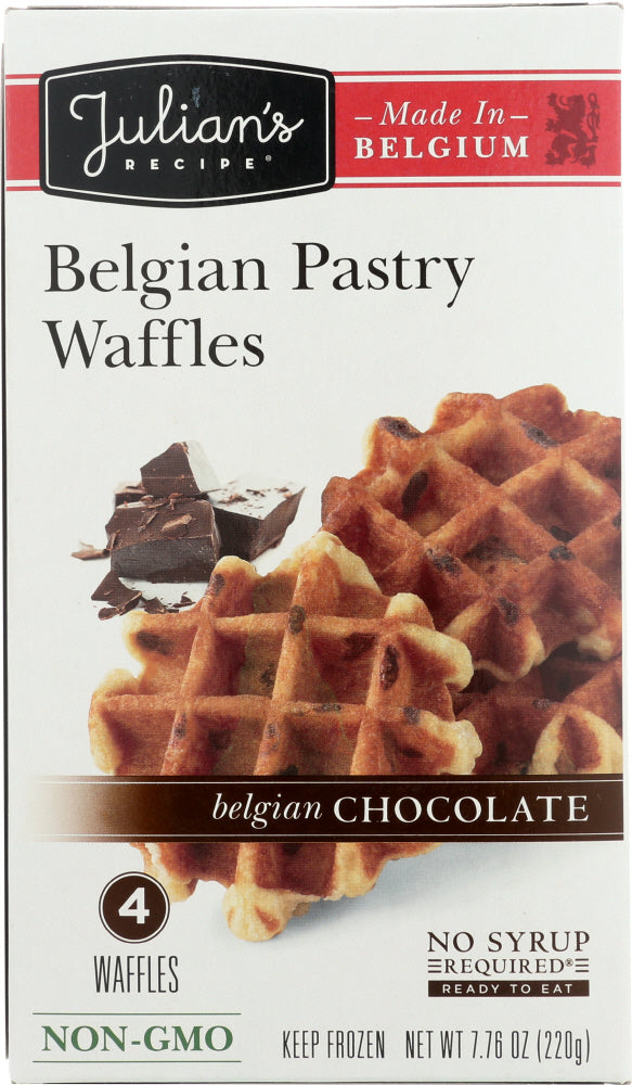 JULIANS RECIPE: Belgian Chocolate Belgian Pastry Waffles, 7.76 oz - Vending Business Solutions