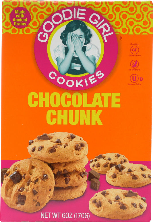 GOODIE GIRL: Cookies Gluten Free Quinoa Chocolate Chunk Cookies, 6 oz - Vending Business Solutions